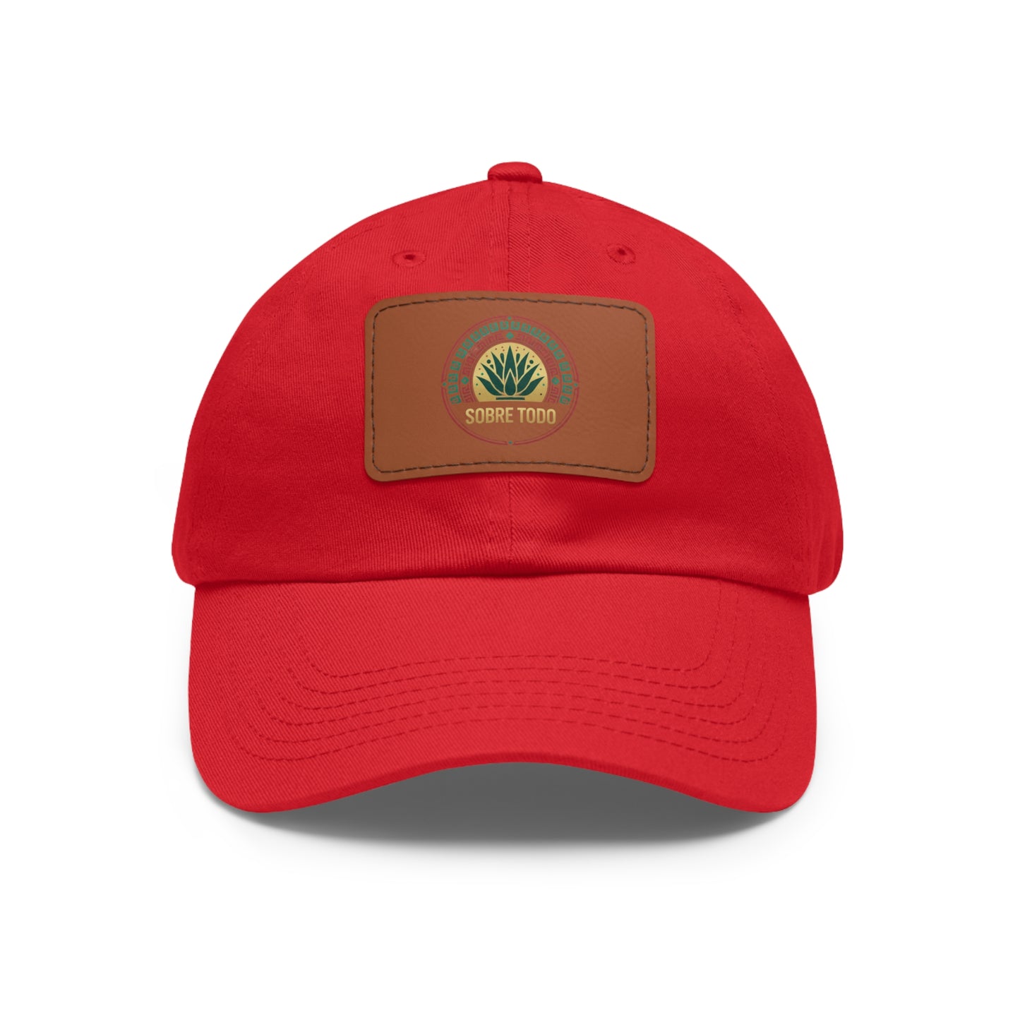 Sobre Todo - Dad Hat With Grey Leather Patch