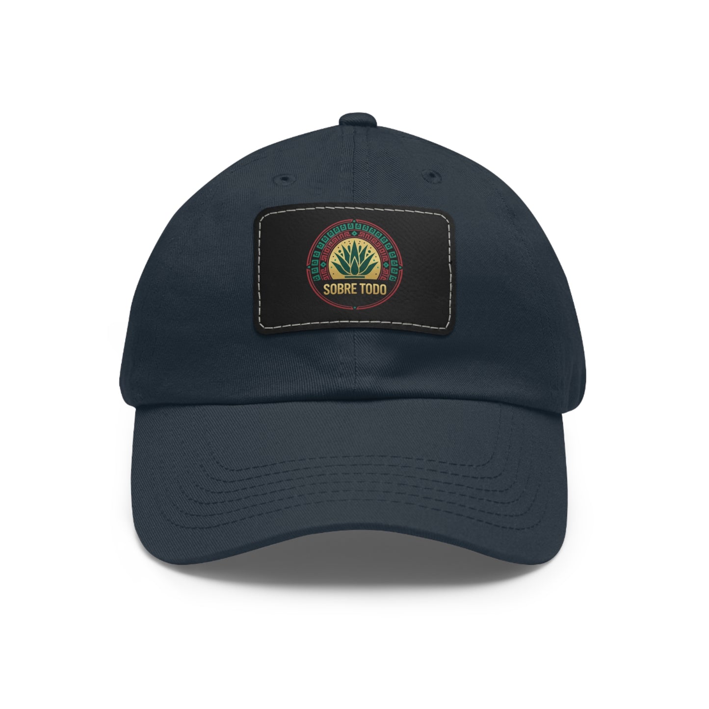 Sobre Todo - Dad Hat With Grey Leather Patch