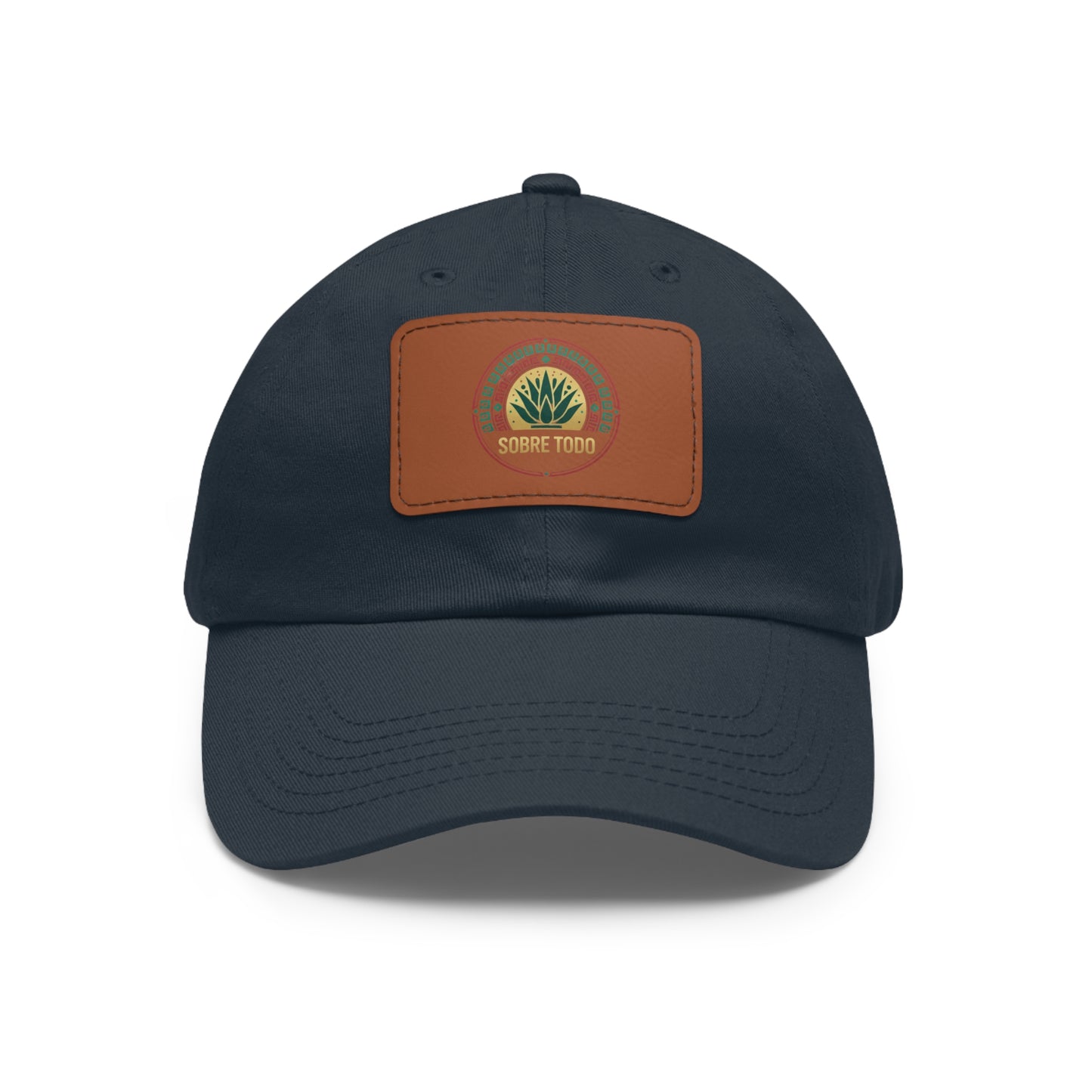 Sobre Todo - Dad Hat With Grey Leather Patch