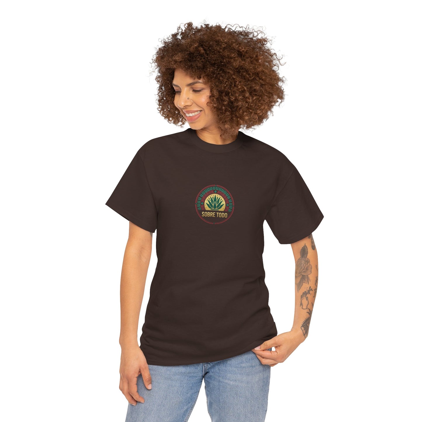 Sobre Todo - Mexican Heritage Unisex Heavy Cotton Tee, Casual Tee, Culture Shirt, Travel T-Shirt, Graphic Tee