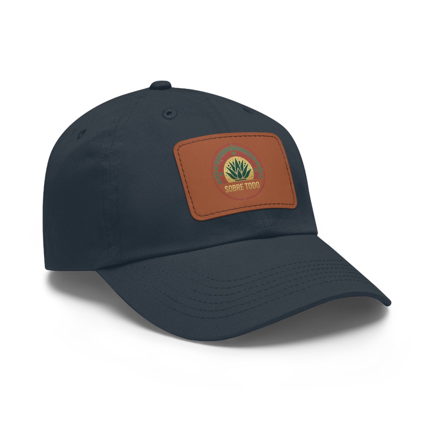 Sobre Todo - Dad Hat With Grey Leather Patch