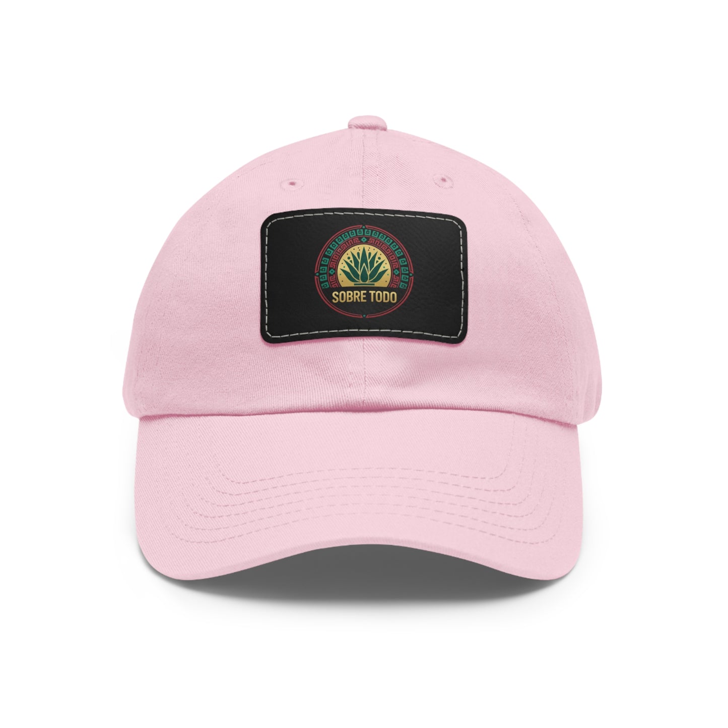 Sobre Todo - Dad Hat With Grey Leather Patch