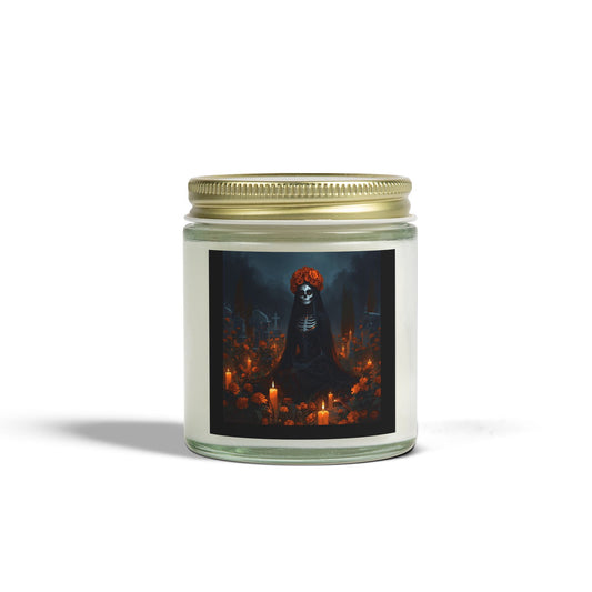 Sobre Todo - Mystical Skull Scented Candle | Coconut Apricot Wax | Halloween Decor, Aromatherapy Gift, Home Fragrance, Goth Style, Gothic