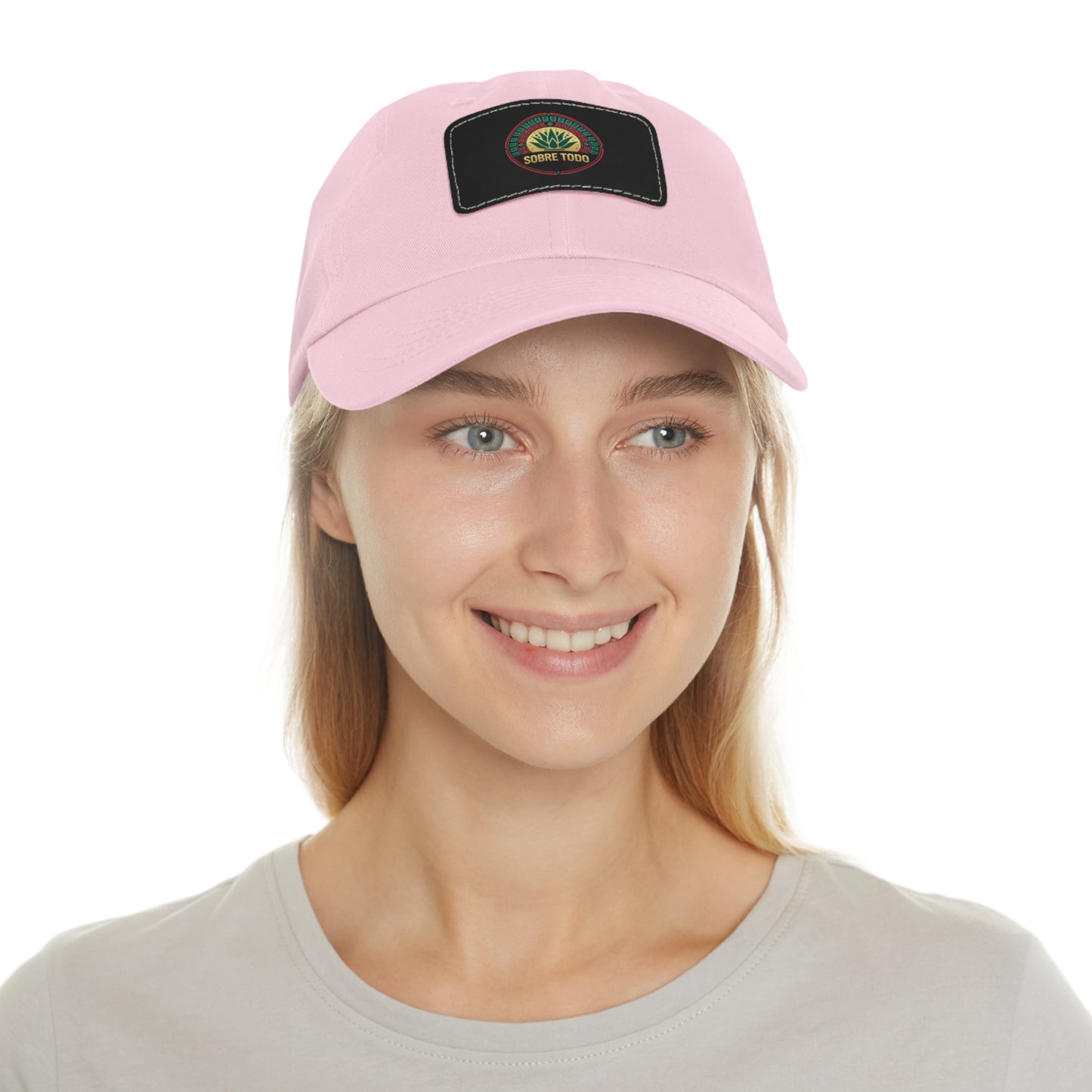 Sobre Todo - Dad Hat With Grey Leather Patch