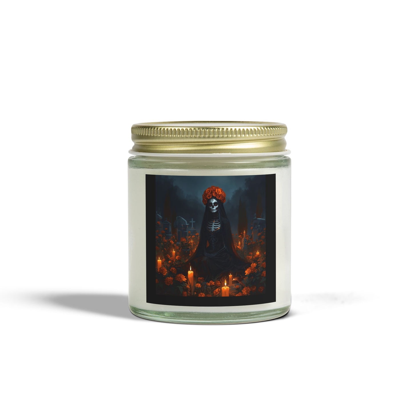 Sobre Todo - Mystical Skull Scented Candle | Coconut Apricot Wax | Halloween Decor, Aromatherapy Gift, Home Fragrance, Goth Style, Gothic