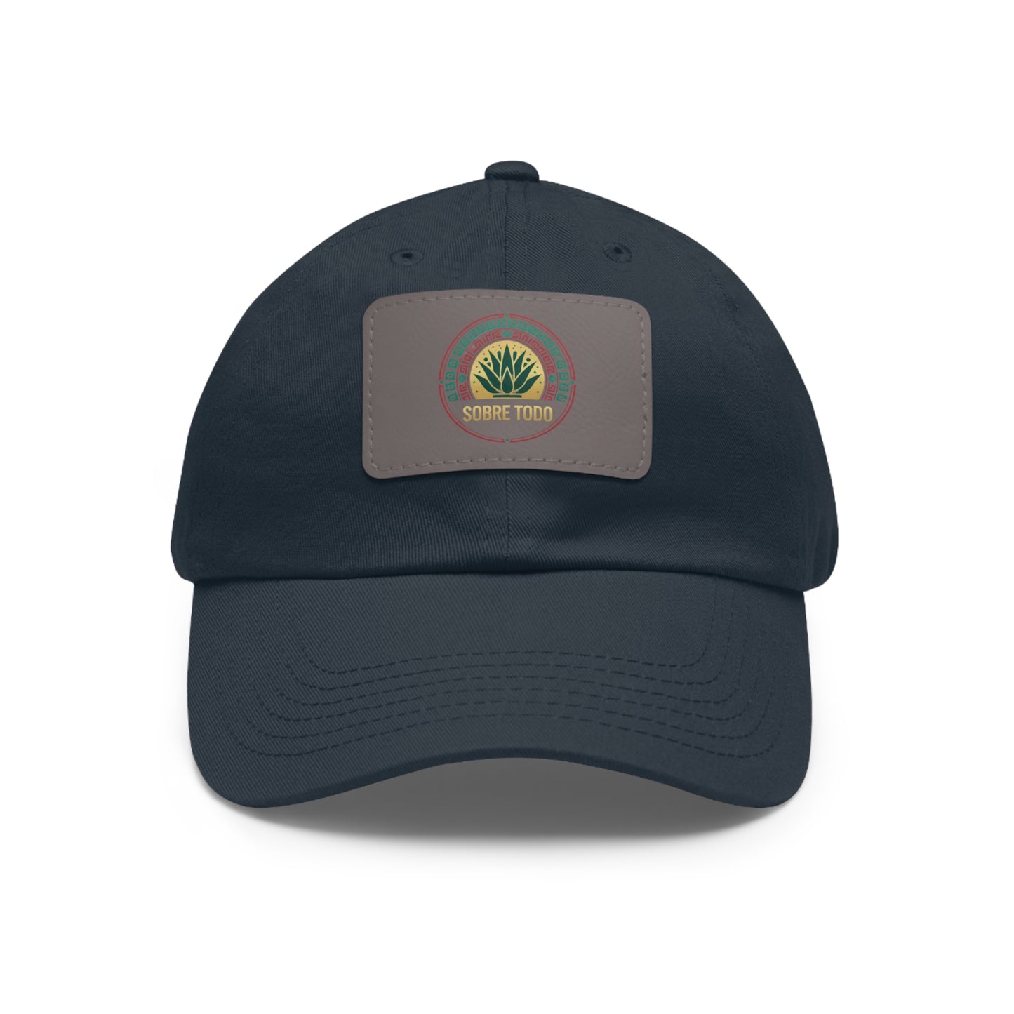 Sobre Todo - Dad Hat With Grey Leather Patch
