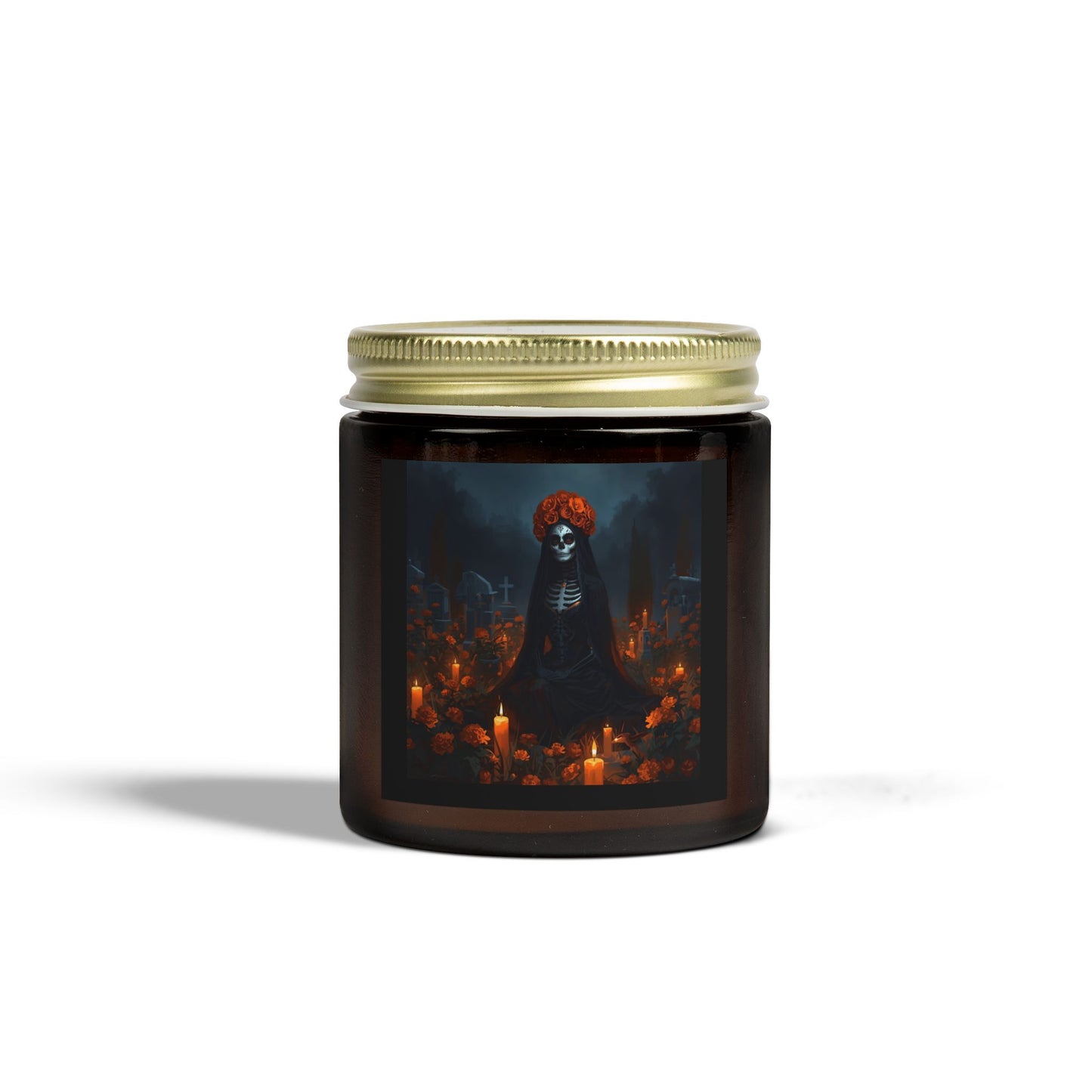 Sobre Todo - Mystical Skull Scented Candle | Coconut Apricot Wax | Halloween Decor, Aromatherapy Gift, Home Fragrance, Goth Style, Gothic