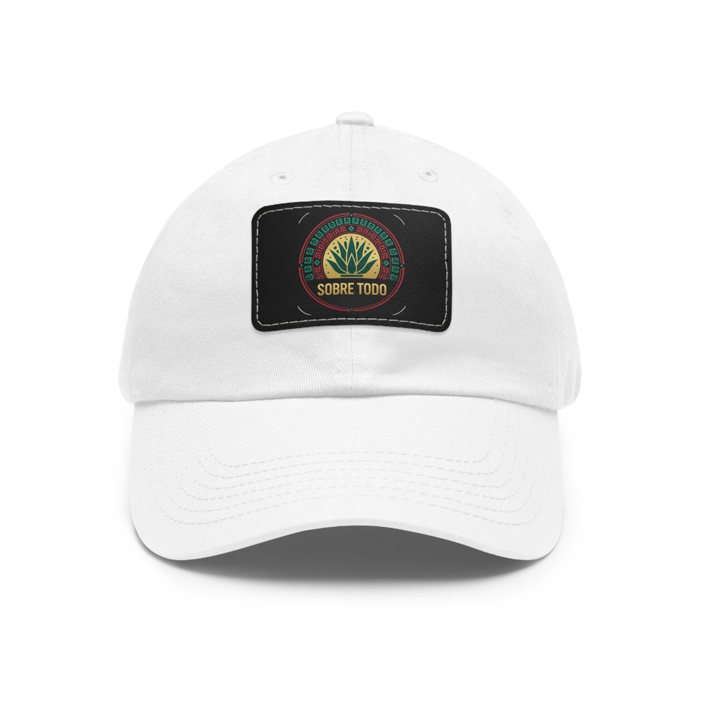 Sobre Todo - Dad Hat With Grey Leather Patch