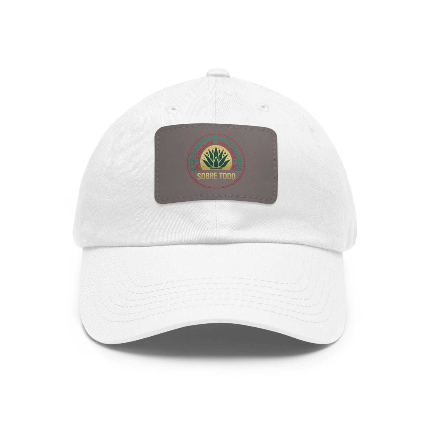 Sobre Todo - Dad Hat With Grey Leather Patch