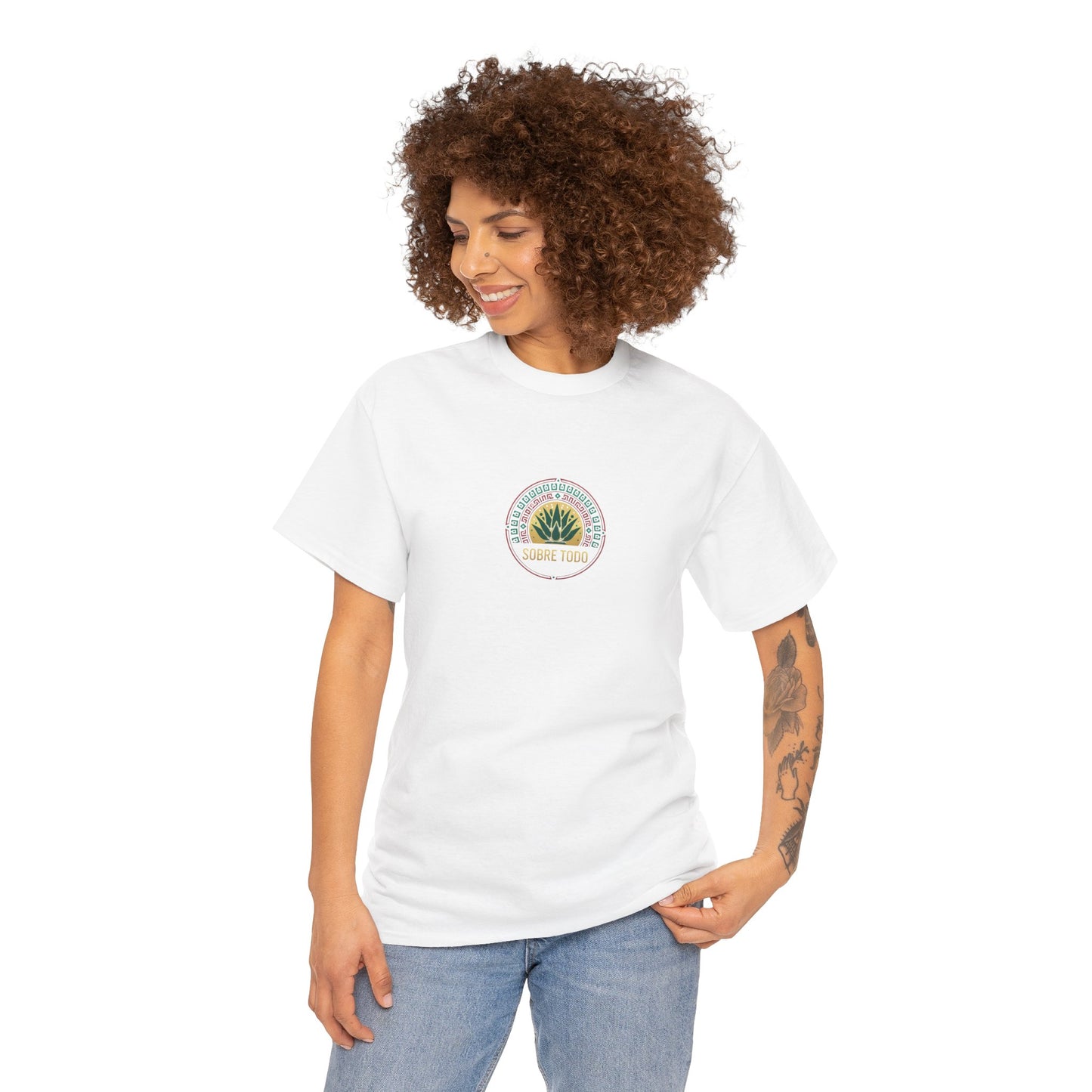Sobre Todo - Mexican Heritage Unisex Heavy Cotton Tee, Casual Tee, Culture Shirt, Travel T-Shirt, Graphic Tee