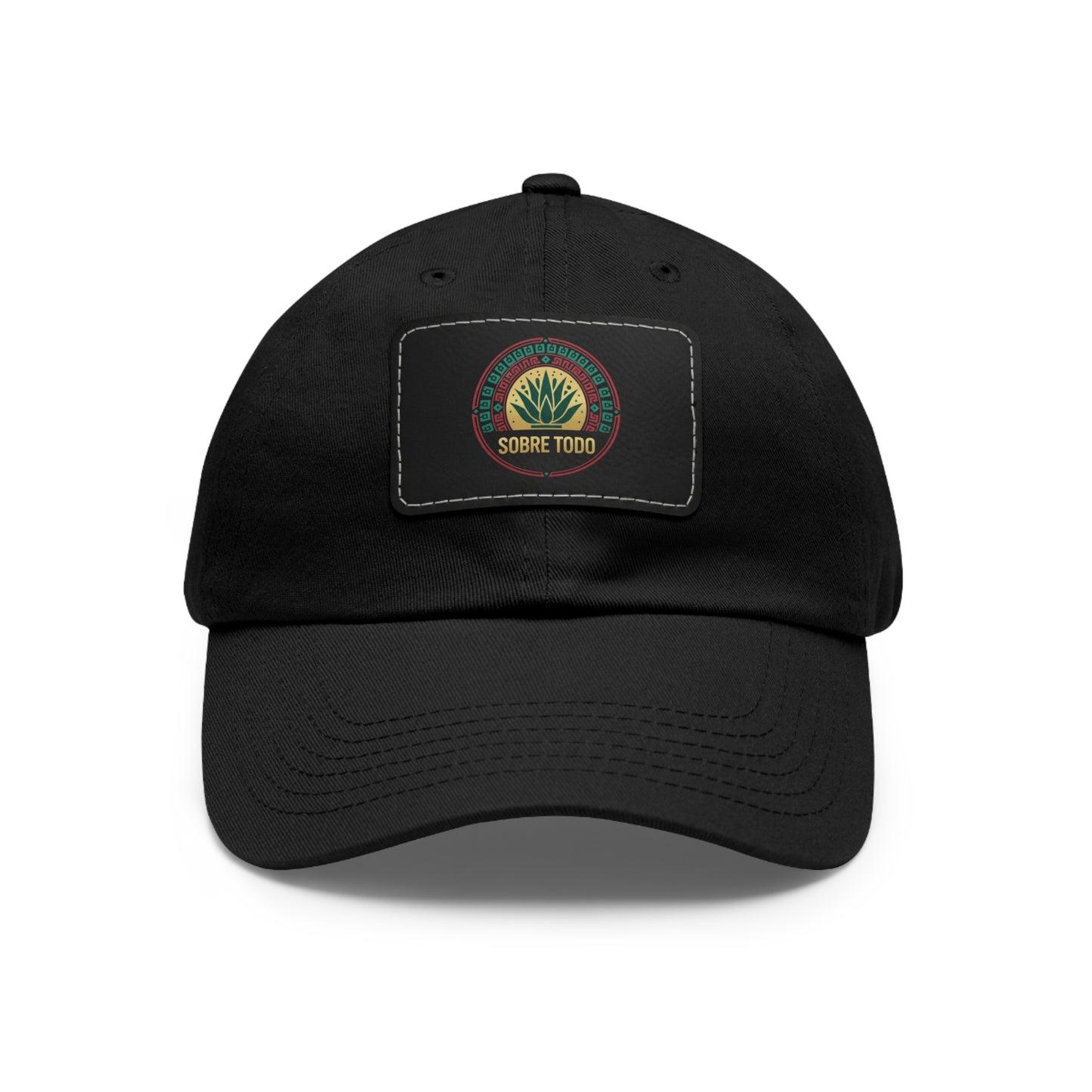 Sobre Todo - Dad Hat With Grey Leather Patch