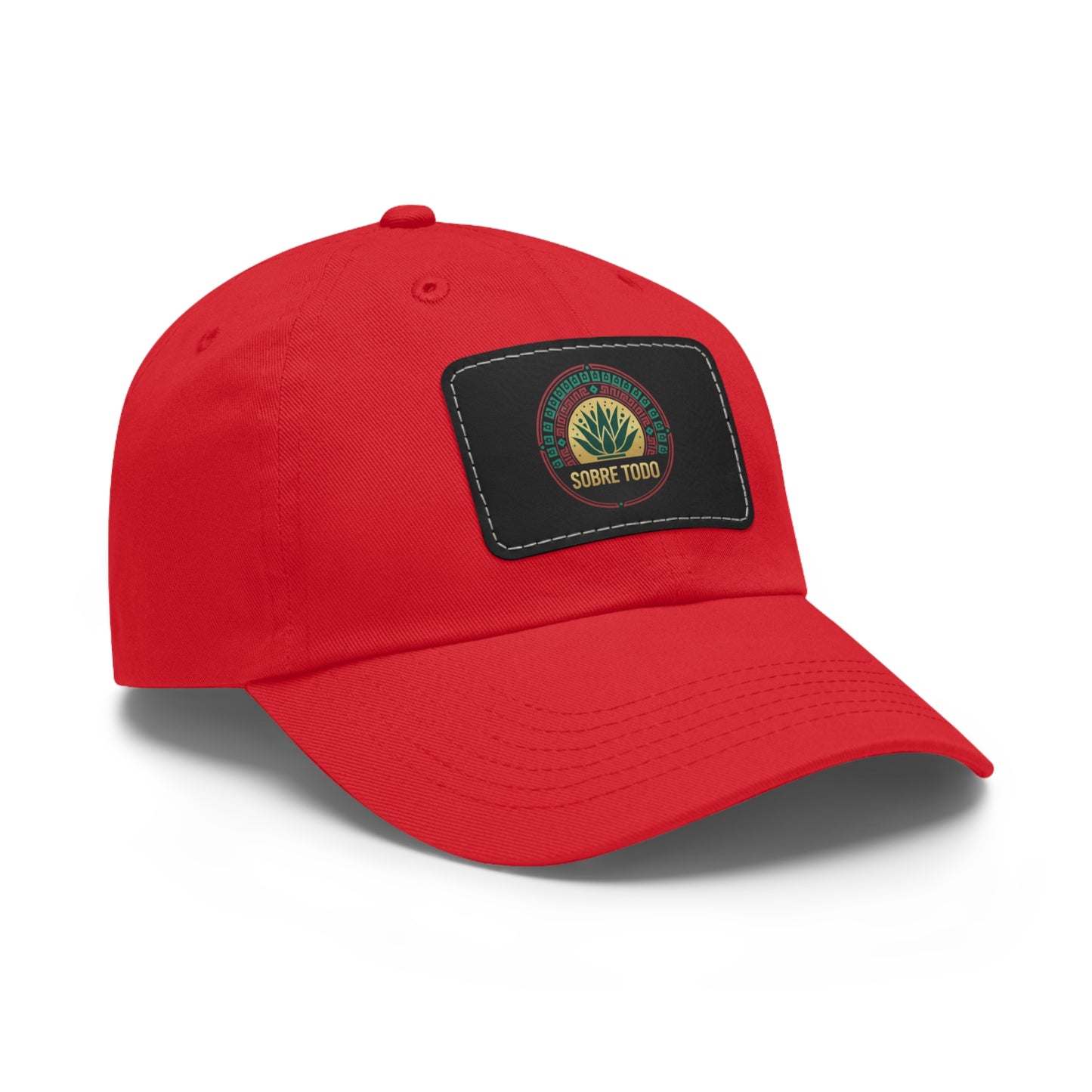 Sobre Todo - Dad Hat With Grey Leather Patch