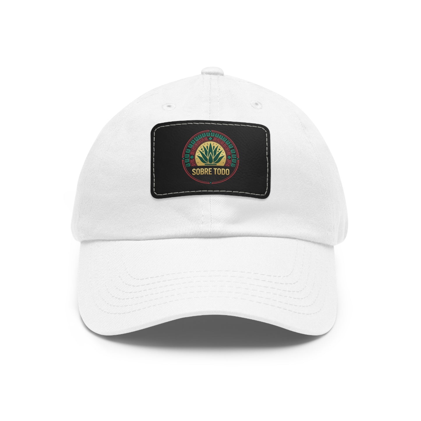 Sobre Todo - Dad Hat With Grey Leather Patch