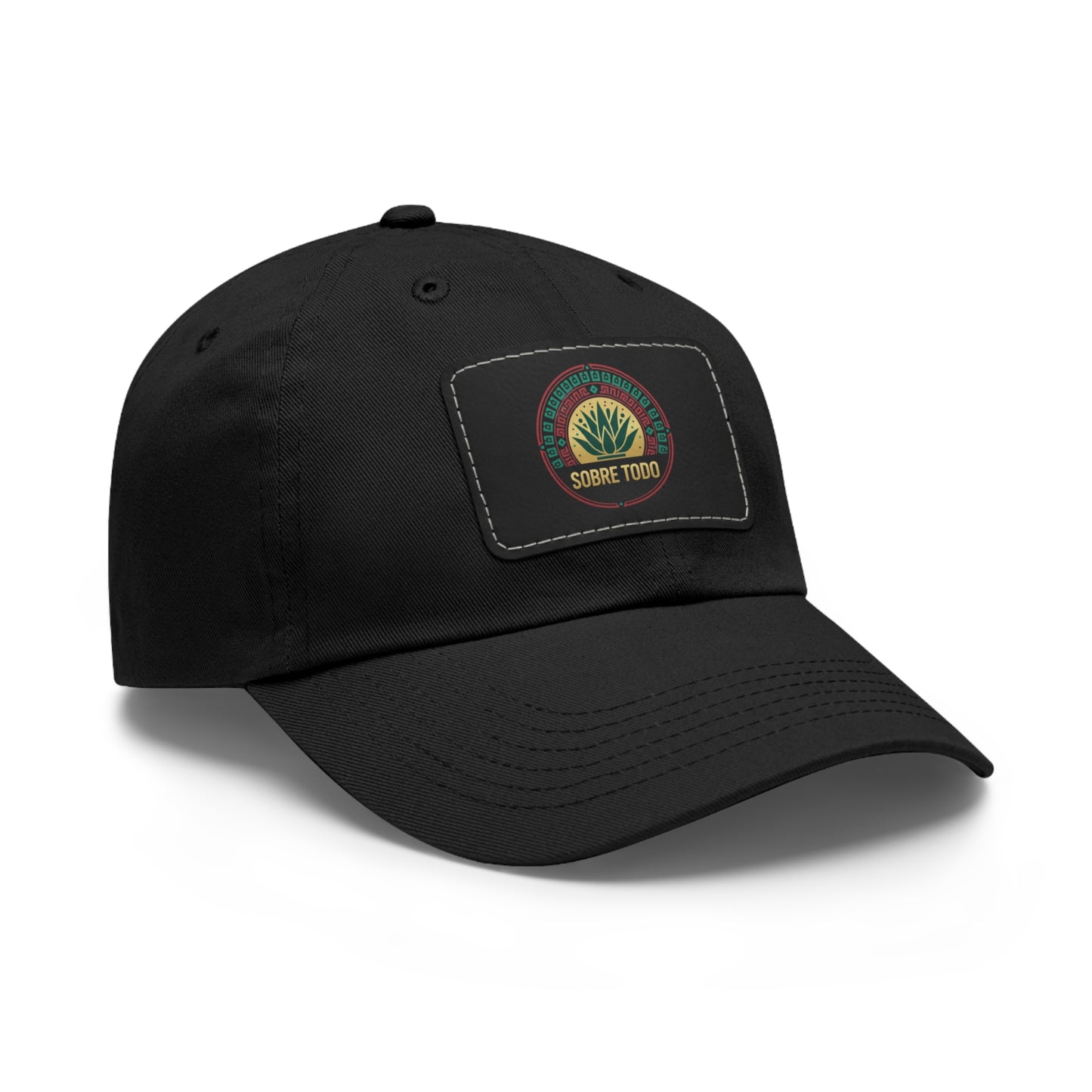 Sobre Todo - Dad Hat With Grey Leather Patch
