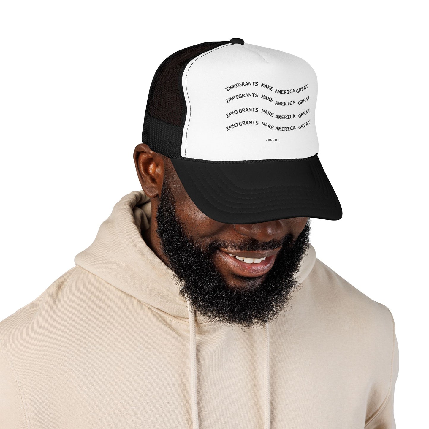 •ONNIT• Immigrants Make America Great | Trucker Hat
