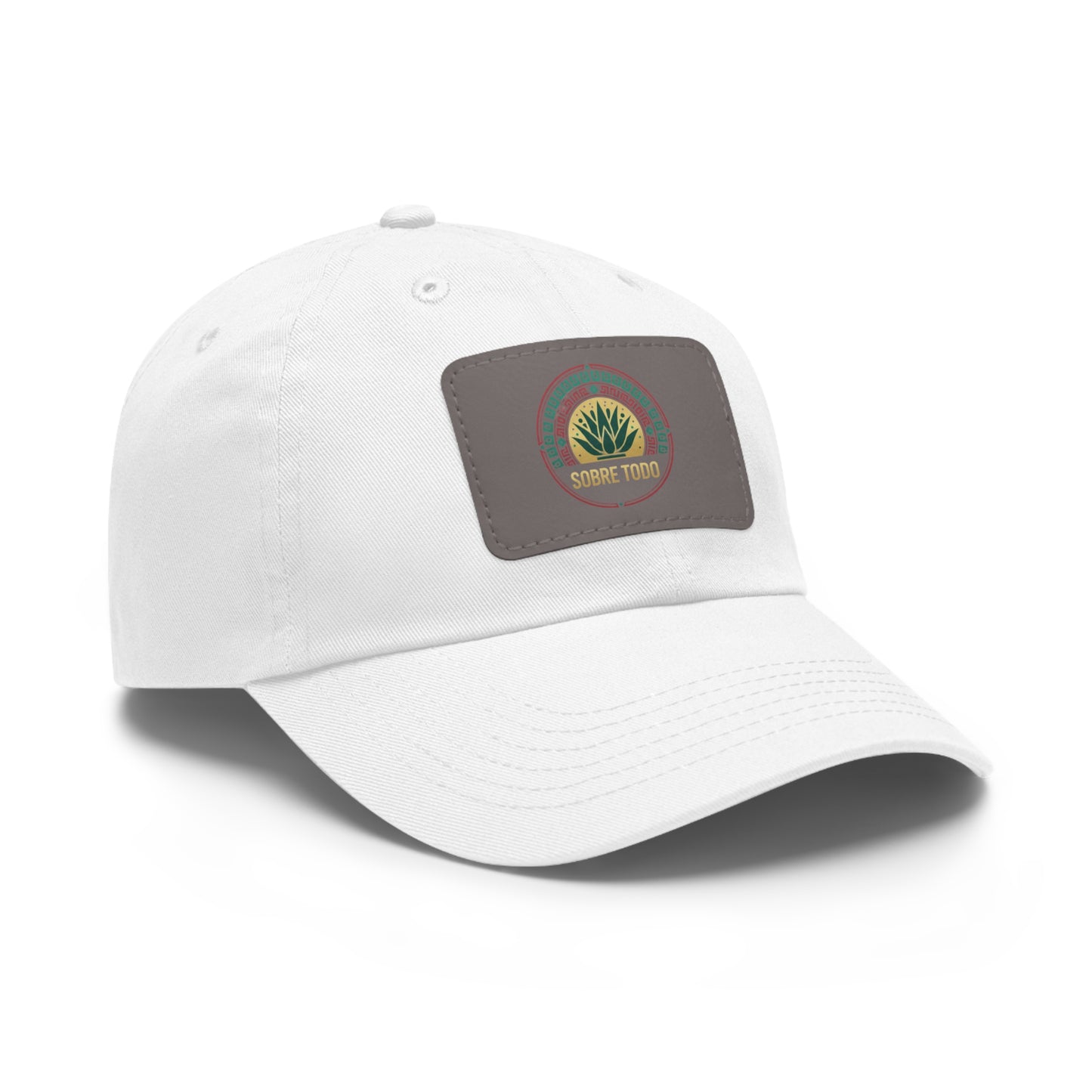 Sobre Todo - Dad Hat With Grey Leather Patch