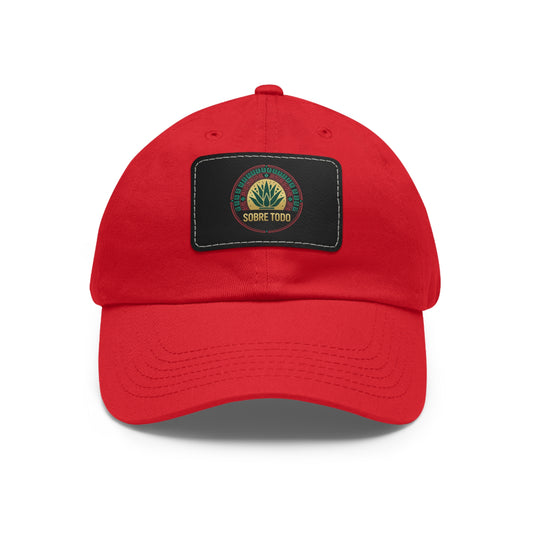 Sobre Todo - Dad Hat With Grey Leather Patch