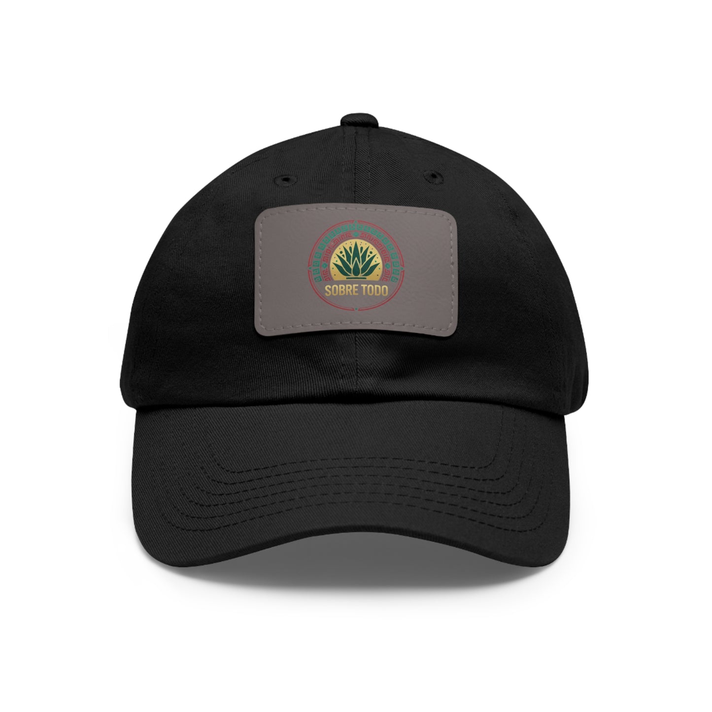 Sobre Todo - Dad Hat With Grey Leather Patch