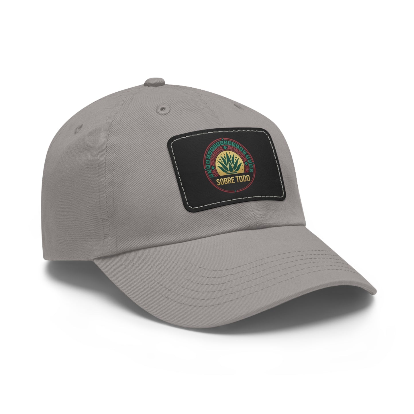 Sobre Todo - Dad Hat With Grey Leather Patch