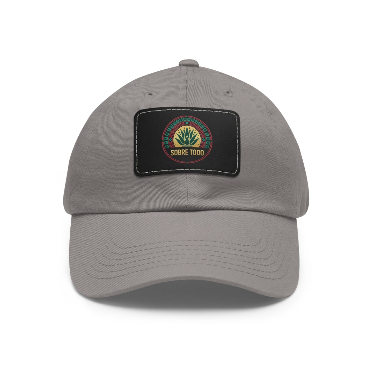 Sobre Todo - Dad Hat With Grey Leather Patch