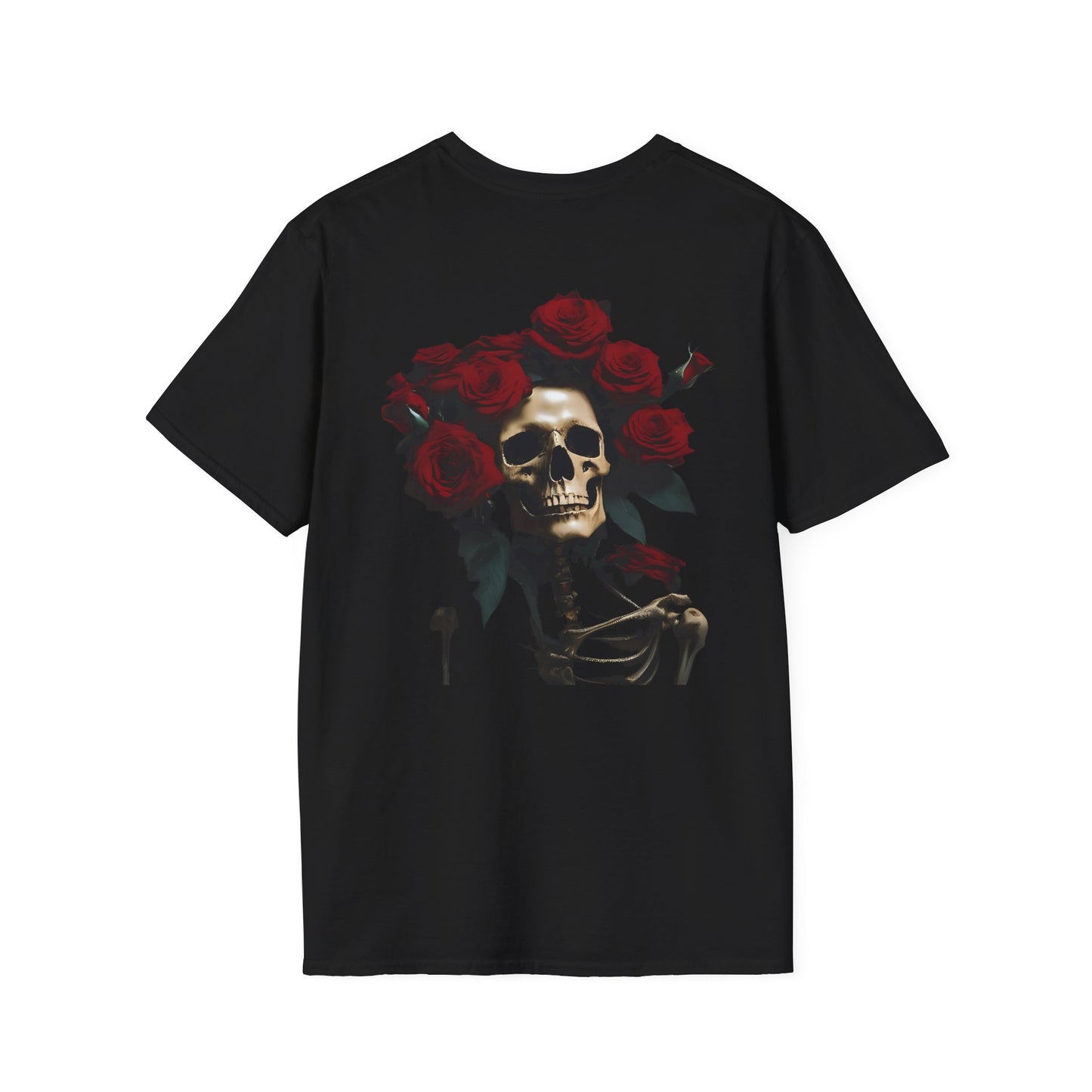Sobre Todo - Skull Rose T-Shirt | Unisex Tee, Casual Wear, Halloween Gift, Unisex Apparel, Graphic Tee, Everyday Comfort