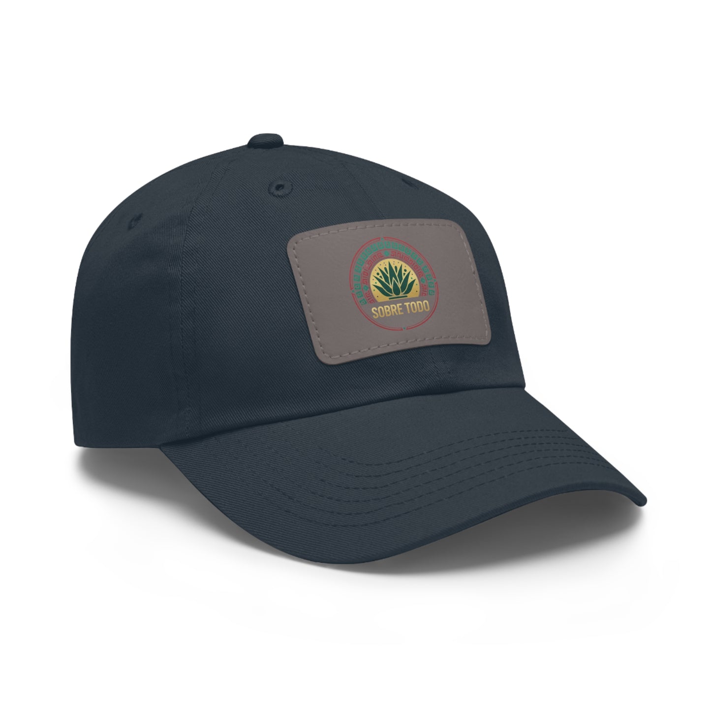 Sobre Todo - Dad Hat With Grey Leather Patch