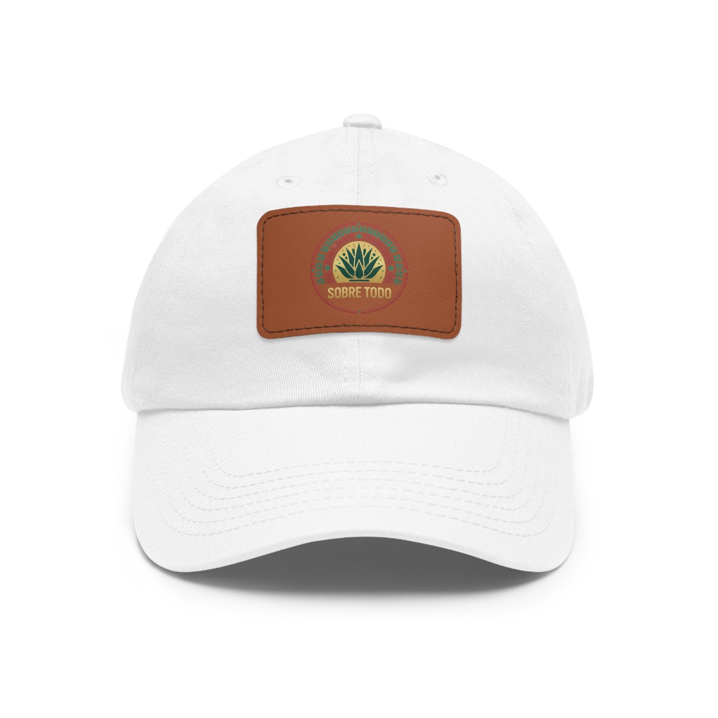 Sobre Todo - Dad Hat With Grey Leather Patch