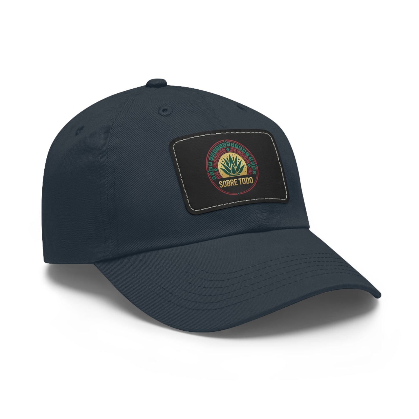 Sobre Todo - Dad Hat With Grey Leather Patch