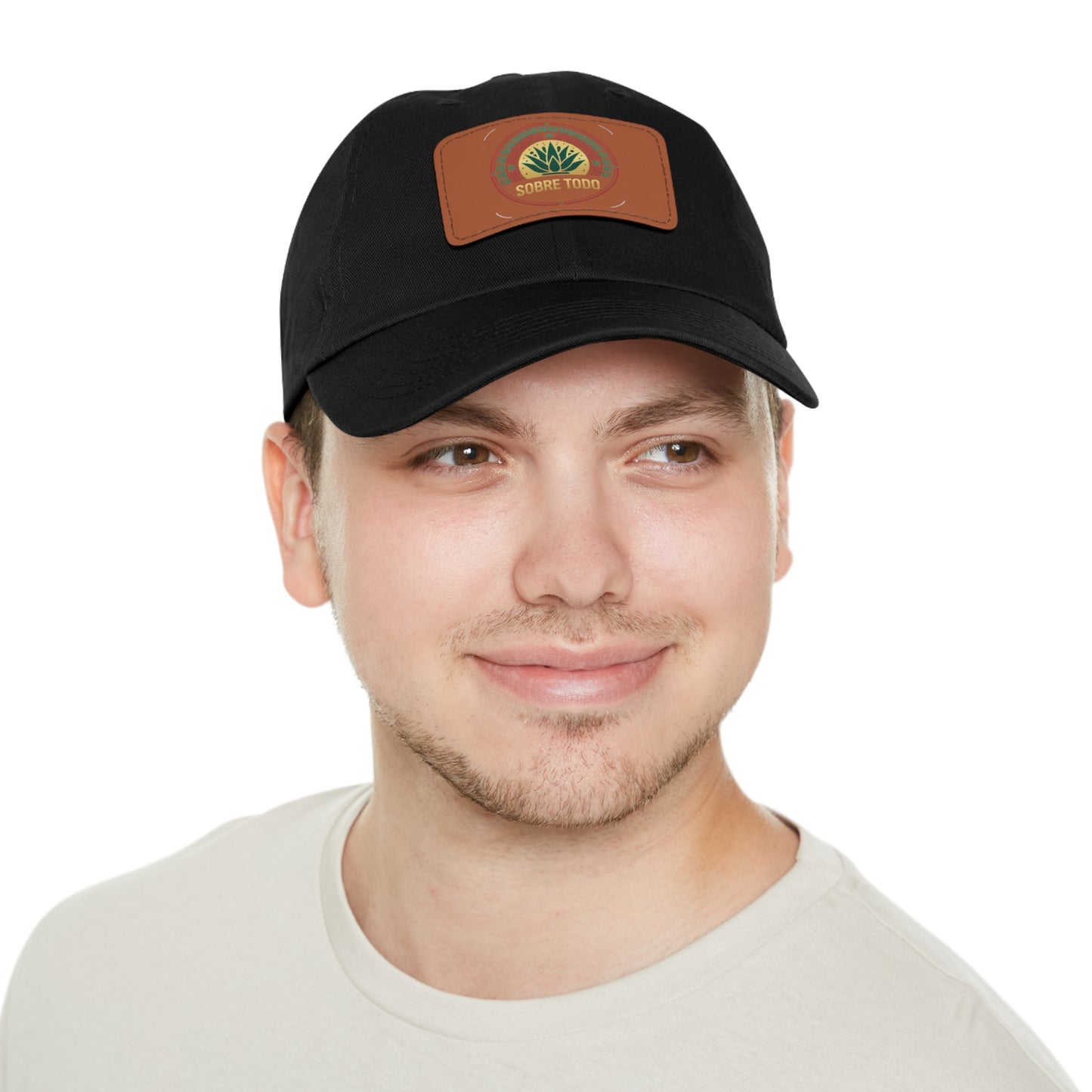 Sobre Todo - Dad Hat Brown Leather Patch