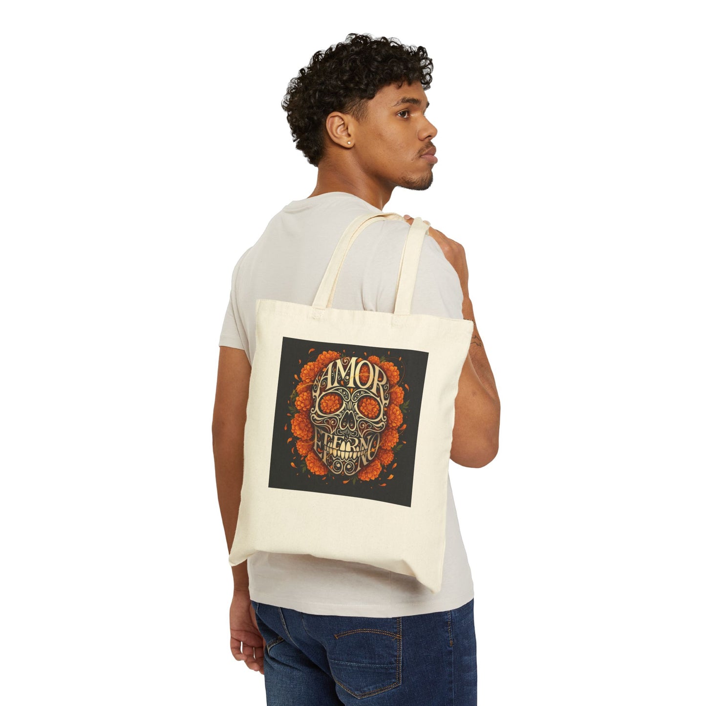 Sobre Todo - Amor Skulls Tote Bag | Stylish Cotton Canvas Bag for Festivals, Gift for Moms, Eco-Friendly Shopping Helper, Día de los Muertos Tote, [...]