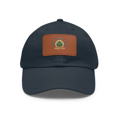 Sobre Todo - Dad Hat With Grey Leather Patch