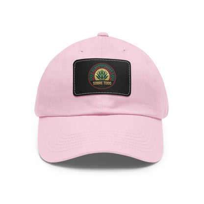 Sobre Todo - Dad Hat With Grey Leather Patch