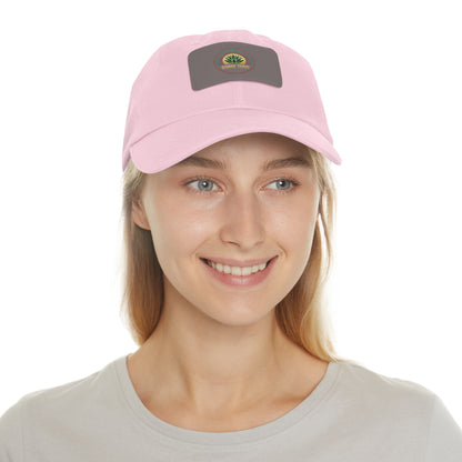 Sobre Todo - Dad Hat With Grey Leather Patch