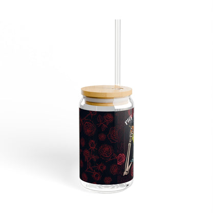 Sobre Todo - Pick Your Poison – Skeleton Glass Cup with Straw