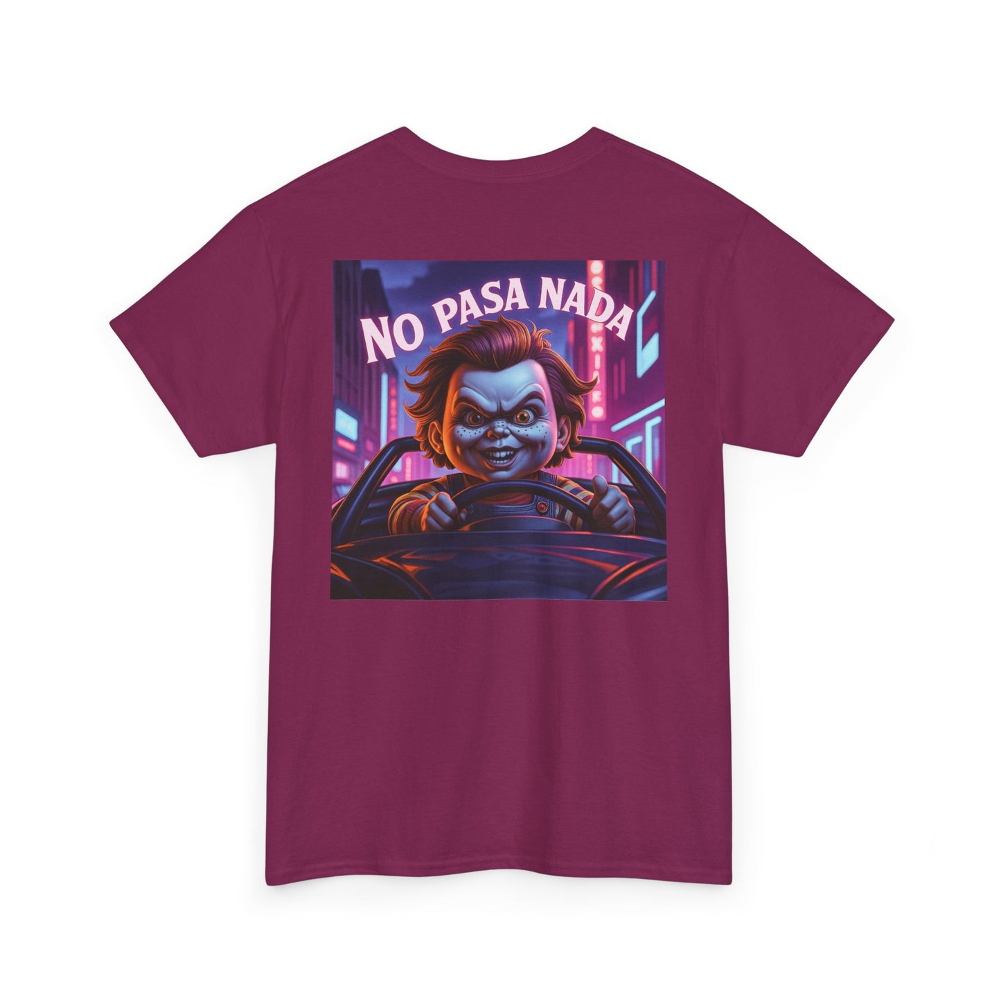 Sobre Todo - No Pasa Nada Chucky Graphic - Unisex Heavy Cotton T-Shirt