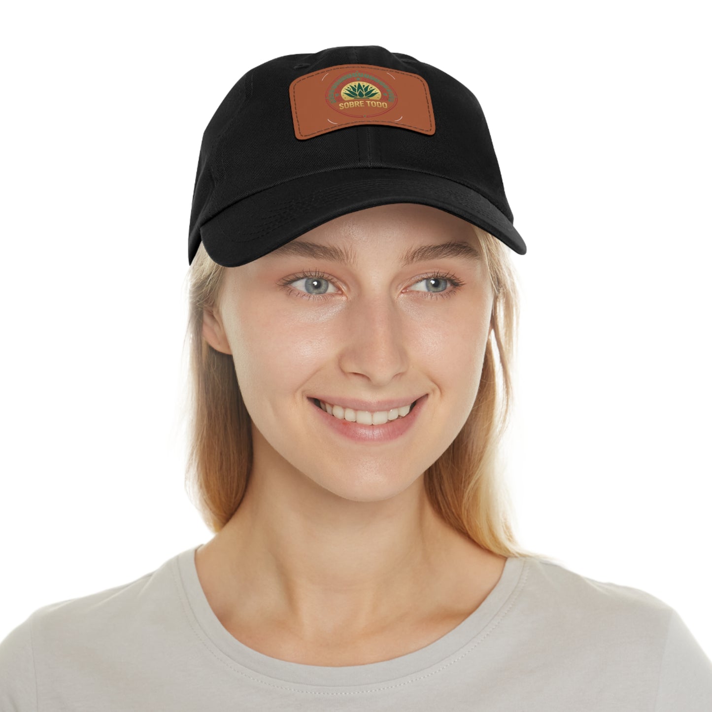 Sobre Todo - Dad Hat Brown Leather Patch