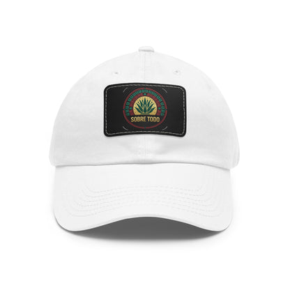 Sobre Todo - Dad Hat With Grey Leather Patch