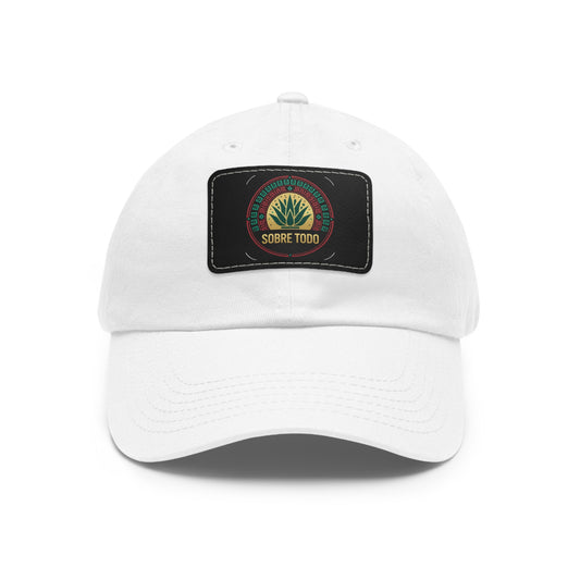 Sobre Todo - Dad Hat With Grey Leather Patch