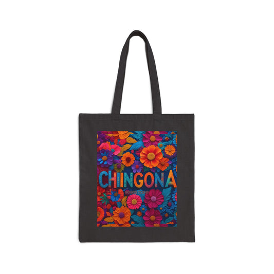 Sobre Todo - Chingona Floral- Cotton Tote Bag