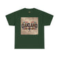 Sobre Todo - Oakland Floral Unisex Heavy Cotton Tee, Vintage Style Shirt, Casual Wear, Local Pride Apparel