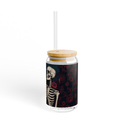 Sobre Todo - Pick Your Poison – Skeleton Glass Cup with Straw