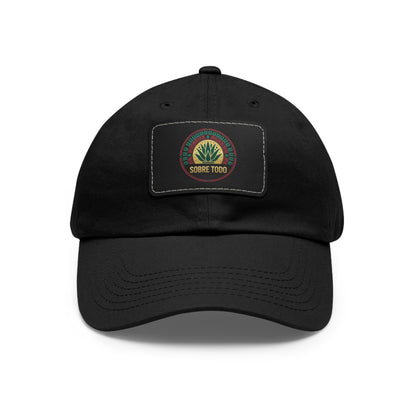 Sobre Todo - Dad Hat With Grey Leather Patch