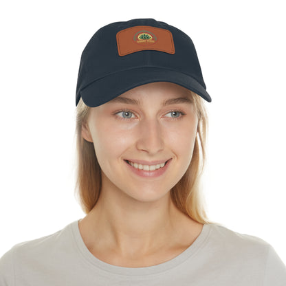 Sobre Todo - Dad Hat With Grey Leather Patch