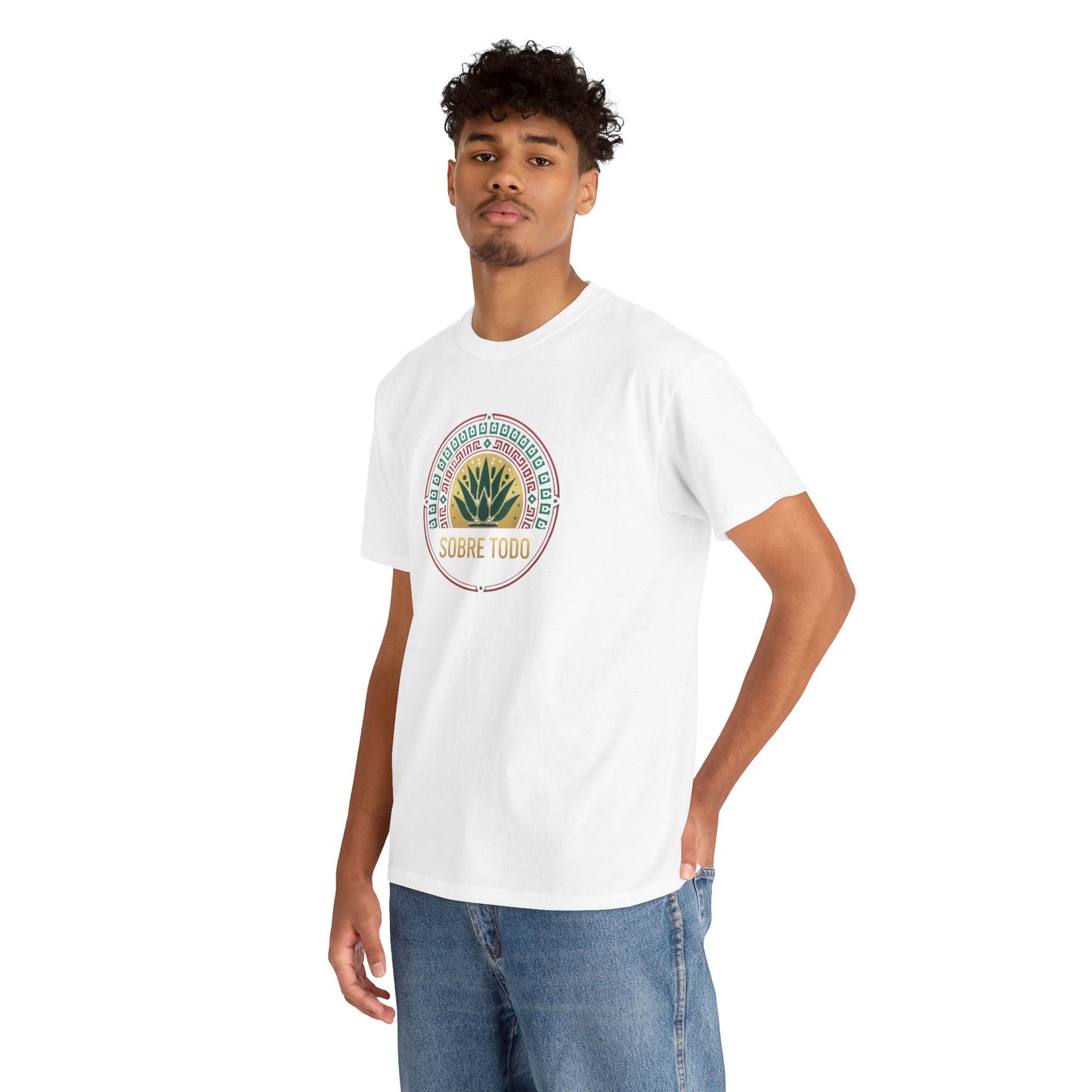 Sobre Todo - Mexican Heritage Unisex Heavy Cotton Tee, Casual Tee, Culture Shirt, Travel T-Shirt, Graphic Tee