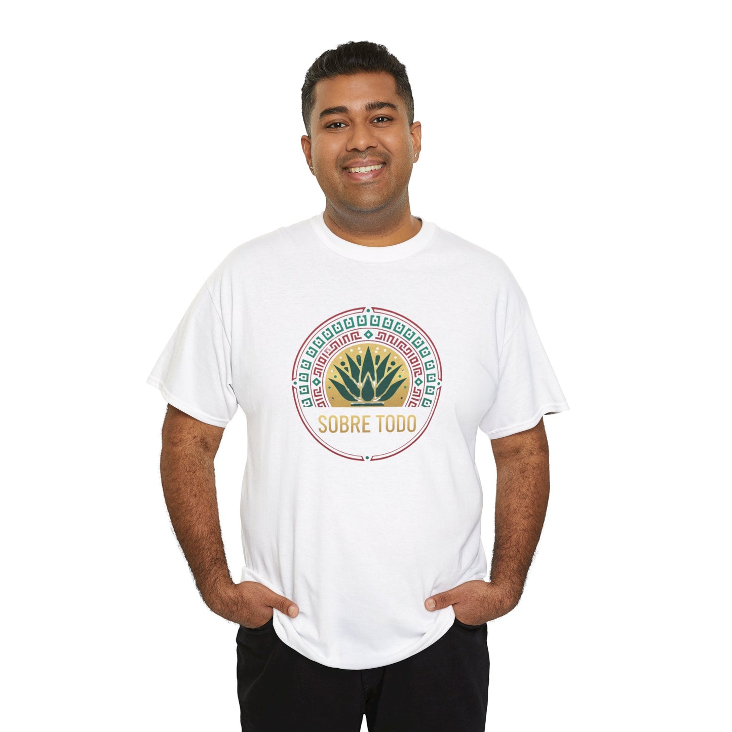 Sobre Todo - Onnit Logo "Dig Deep, Sin Rajar" - Unisex Heavy Cotton Tee, Casual Wear, Fitness Apparel,Everyday Comfort