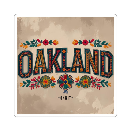 •ONNIT• Oakland Kiss-Cut Stickers | Design for Laptop, Water Bottles, Journals, Scrapbooking, Gifts