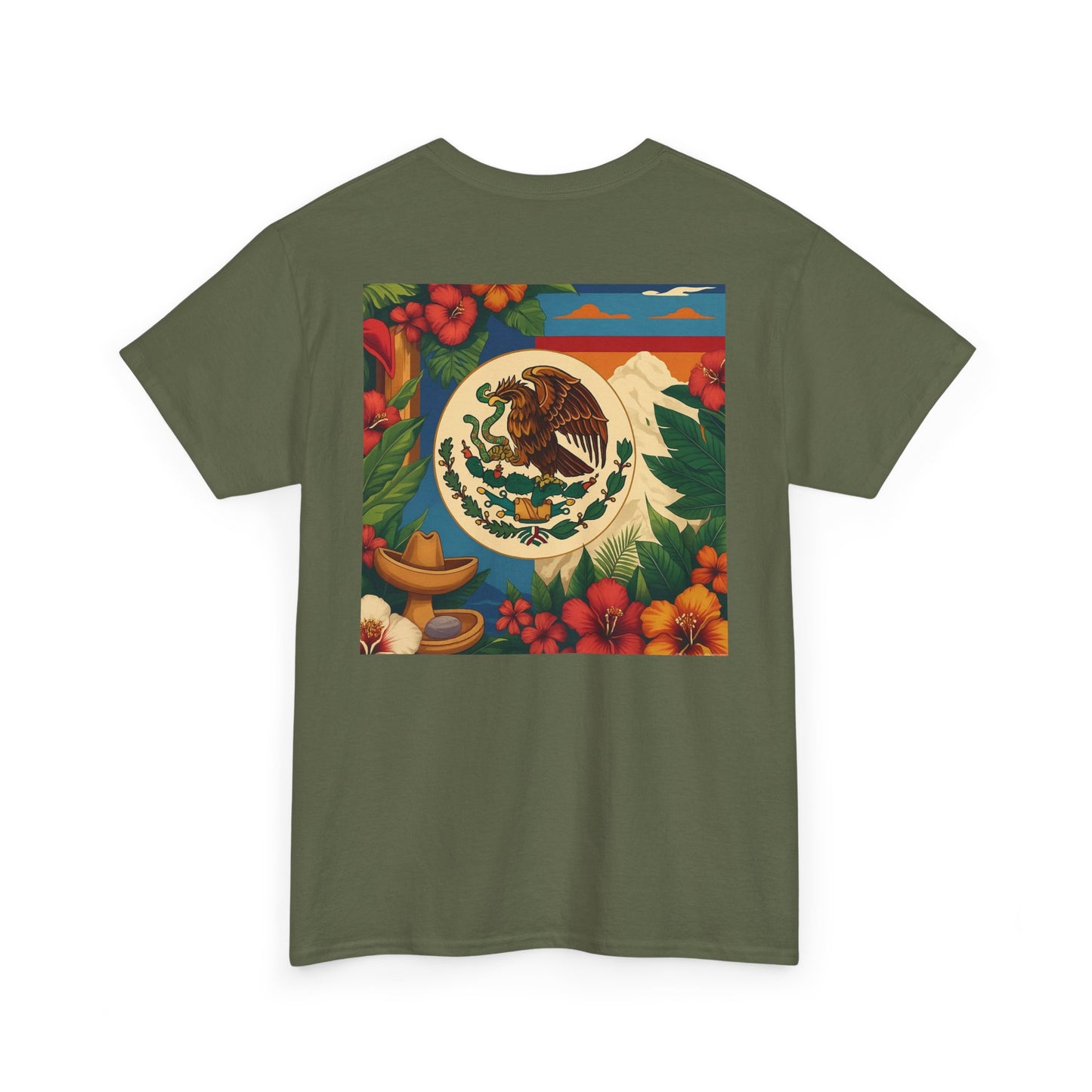 Sobre Todo - Mexican Heritage Unisex Heavy Cotton Tee, Casual Tee, Culture Shirt, Travel T-Shirt, Graphic Tee