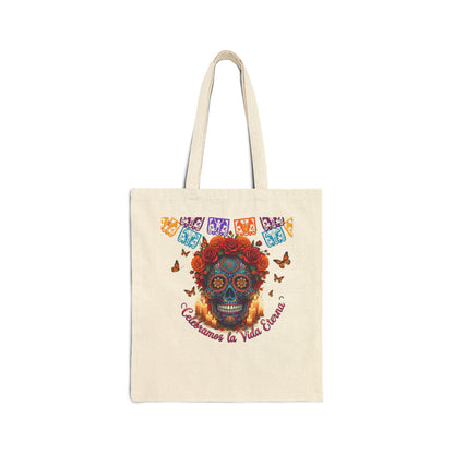 Sobre Todo - Celebramos la Vida Eterna Cotton Canvas Tote Bag