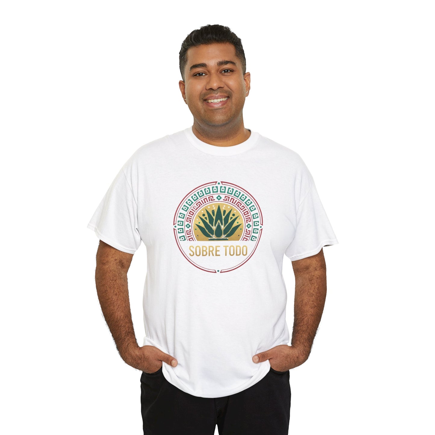 Sobre Todo - Onnit Logo "Dig Deep, Sin Rajar" - Unisex Heavy Cotton Tee, Casual Wear, Fitness Apparel,Everyday Comfort
