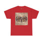Sobre Todo - Oakland Floral Unisex Heavy Cotton Tee, Vintage Style Shirt, Casual Wear, Local Pride Apparel